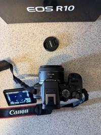 Canon EOS R10 with RF50mm F1.8 Lens, Accessories, and Ronin-SC Gimbal Set