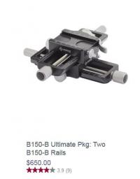 Really Right Stuff Macro Rails with cable spacer 