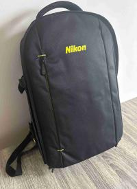 Nikon D3500 with two lenses, two batteries, SD carda, Nikon bag pack and accessories