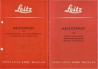 Leitz Aristophot Instructions Catalog 1953