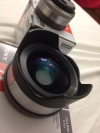 Sony SEL16F28 16 mm F2.8 (E-Mount) Lens with the Ultra Wide Angle Converter
