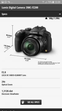 Panasonic Lumix FZ200 Digital Camers incl. 