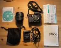  Nikon D7000 + 18-105mm f/3.5-5.6G VR Kit lens (optional lenses bundle, see description below)