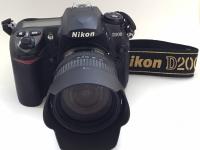 Nikon D200 with lens