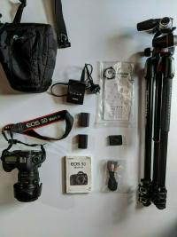 Canon 5D Mark III with lens and tripod