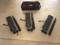 Digital Juice Aura Light DJ-110HM Fluorescent Light Fixture Three-Point Lighting Kit