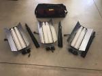 Digital Juice Aura Light DJ-110HM Fluorescent Light Fixture Three-Point Lighting Kit